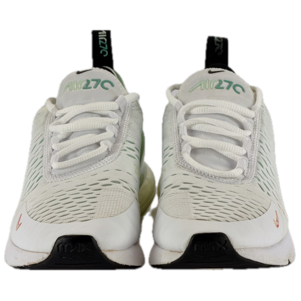 Nike Air Max 270 White Green Women Size 7 Low Top Lace Up Running Walking Gym - Picture 3 of 11